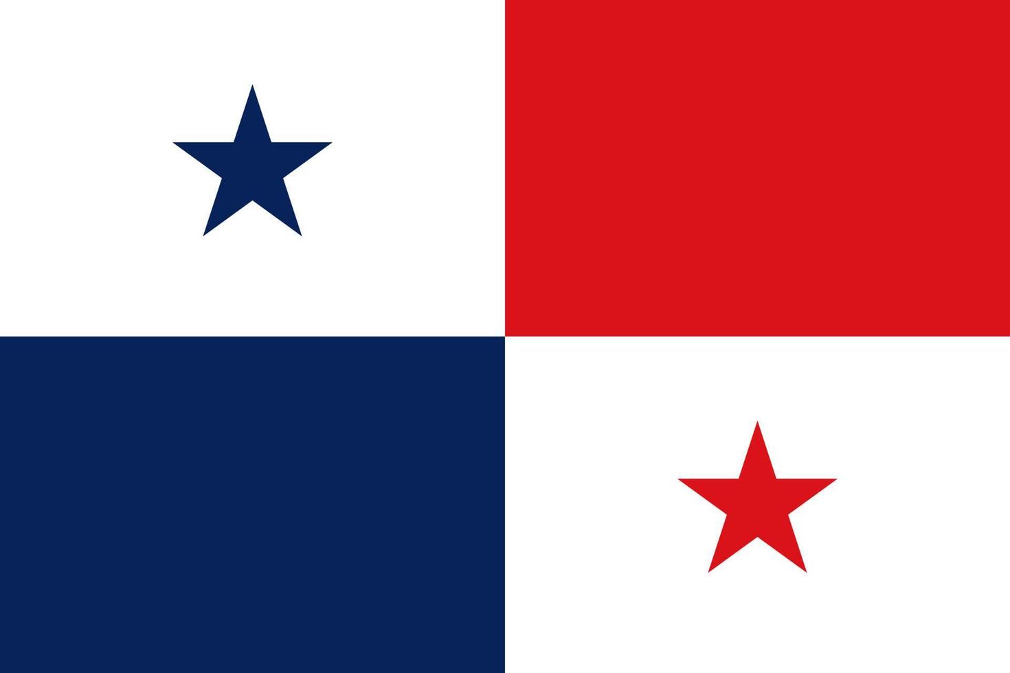 panama flagga enkel illustration för oberoende dag eller val vektor