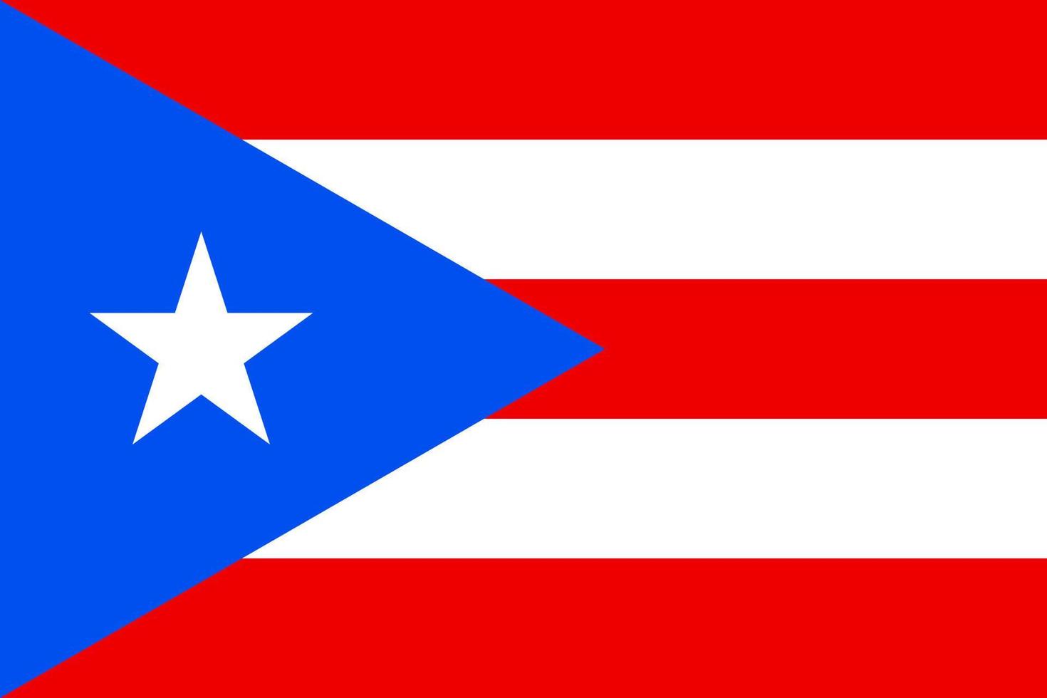 puerto-rico-flagge einfache illustration für unabhängigkeitstag oder wahl vektor