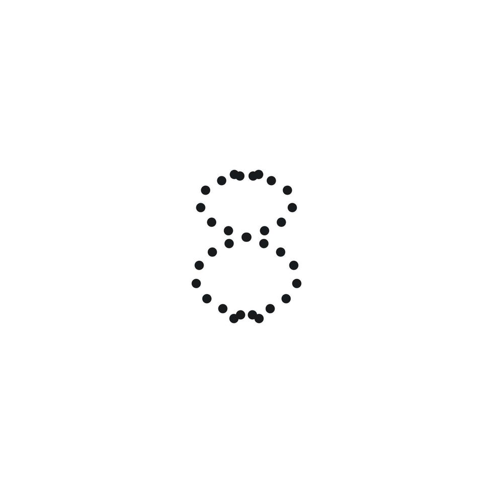8 ikon. enkel stil 8 Mars Semester affisch bakgrund symbol. 8 varumärke logotyp design element. 8 t-shirt utskrift. vektor för klistermärke.