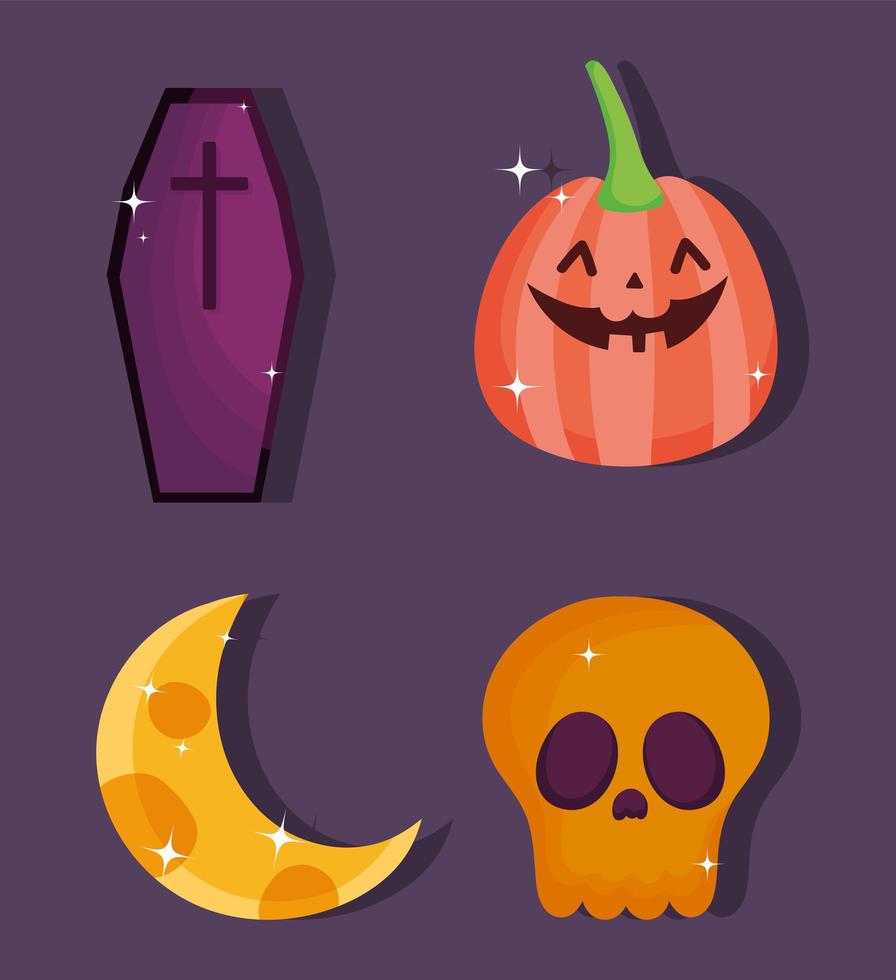 Happy Halloween Icon Set vektor