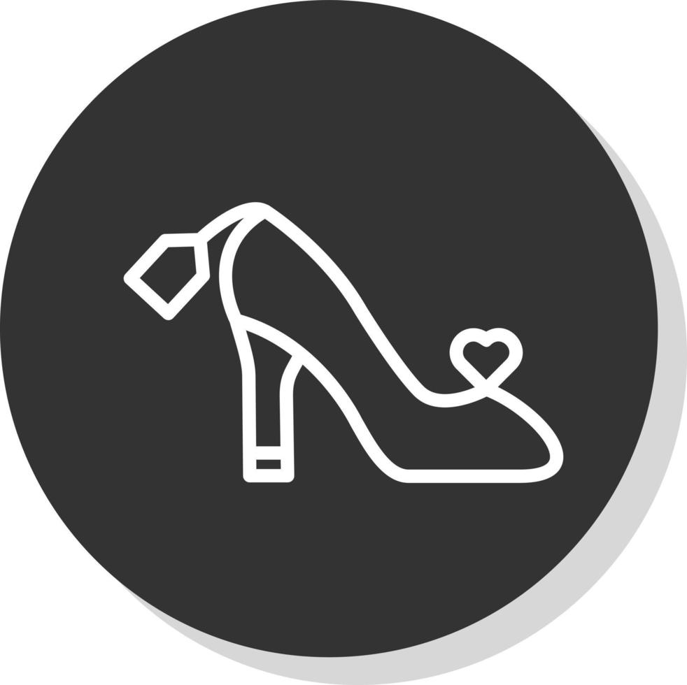 Vektor-Icon-Design für weibliche Schuhe vektor