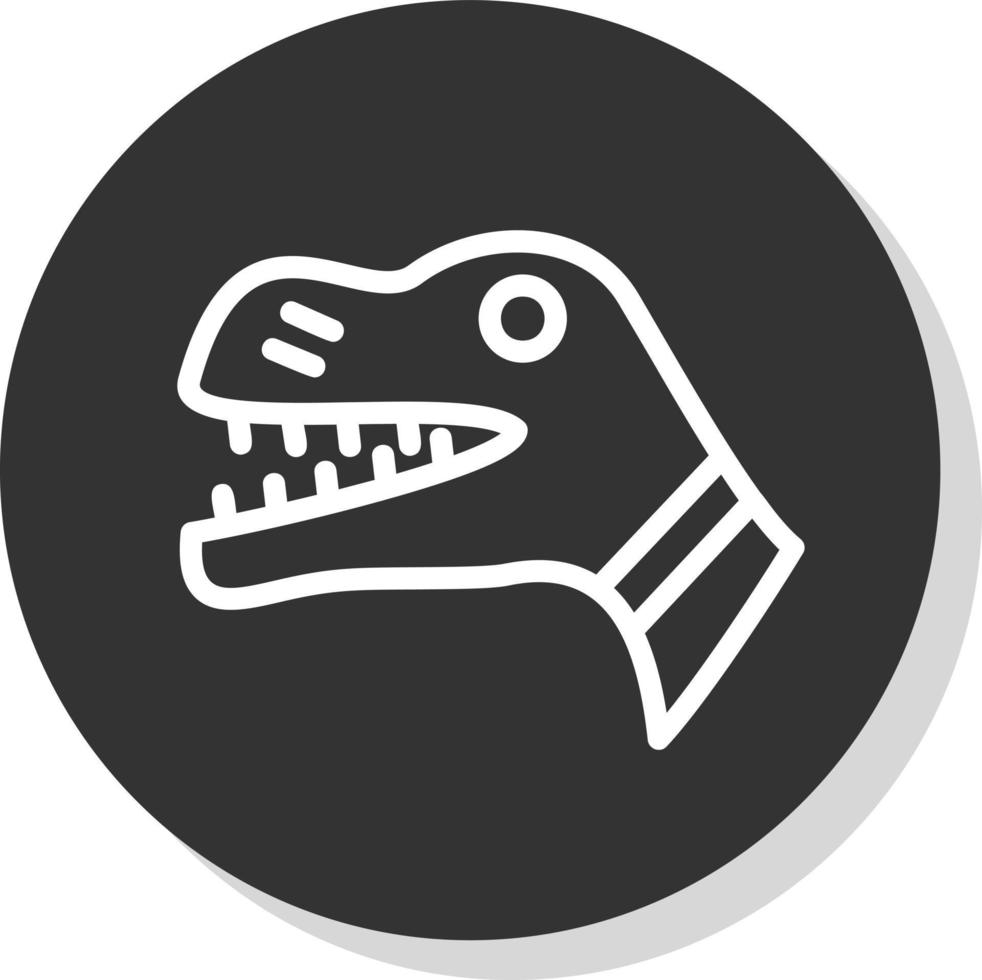 Dinosaurier-Vektor-Icon-Design vektor