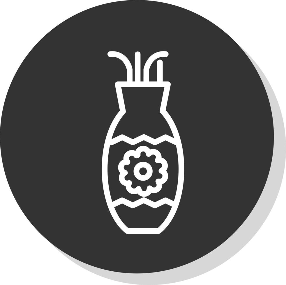 Vase-Vektor-Icon-Design vektor