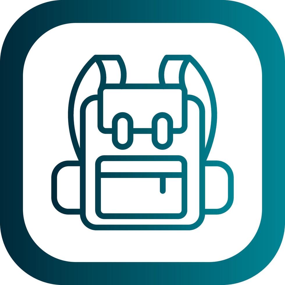 Rucksack-Vektor-Icon-Design vektor