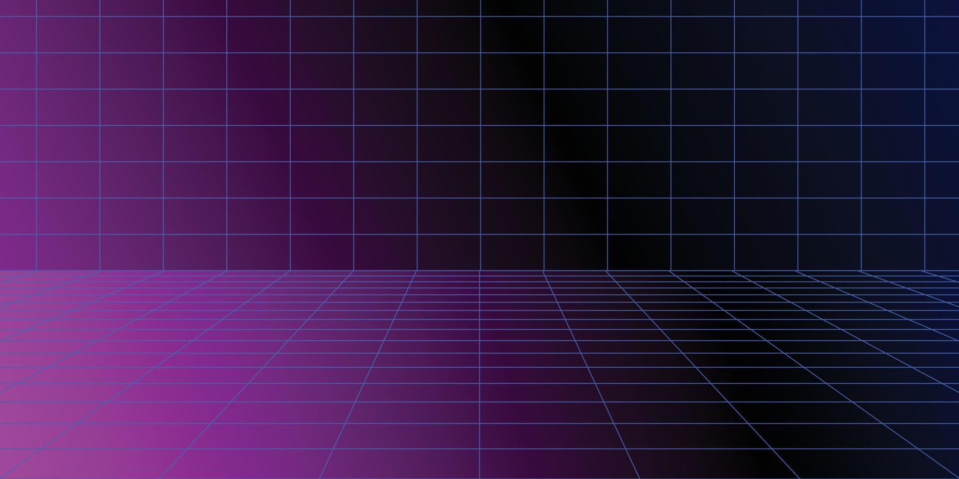 retro Neon- futuristisch zum Hintergrund Design vektor