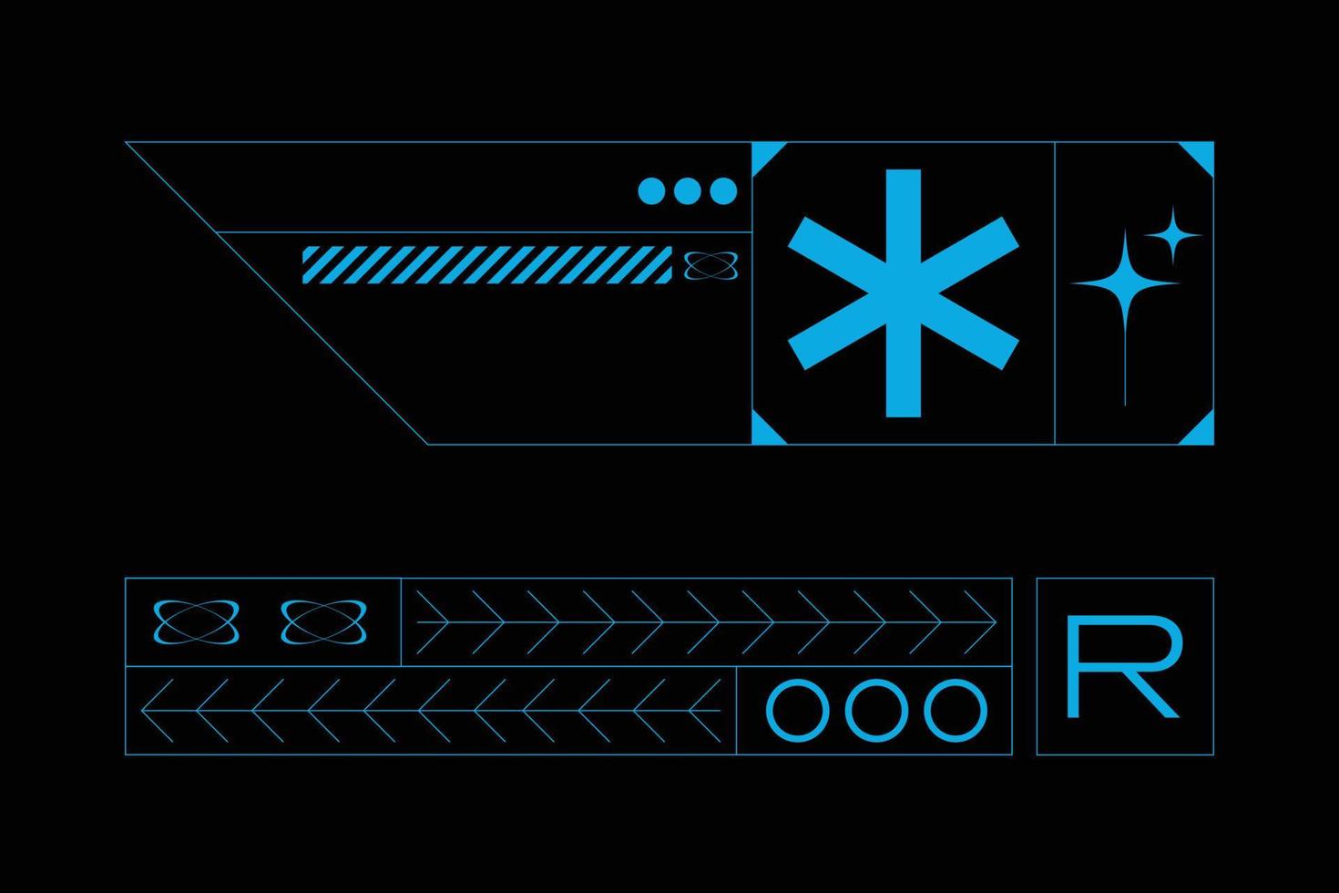 uppsättning av gata ha på sig mode design element vektor