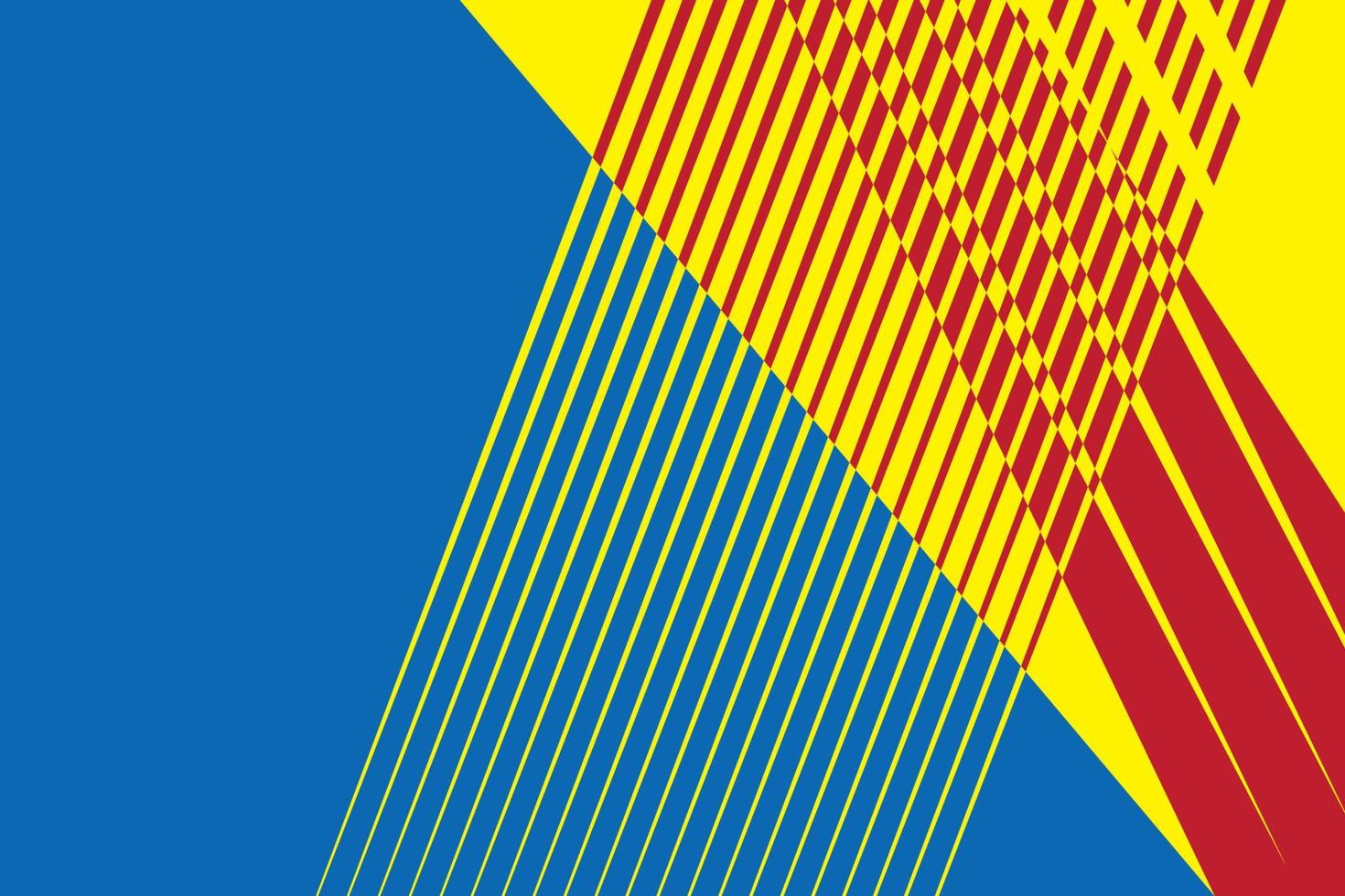 primär Farben Hintergrund, Blau, Rot, und Gelb im geometrisch Form. Vektor Illustration.