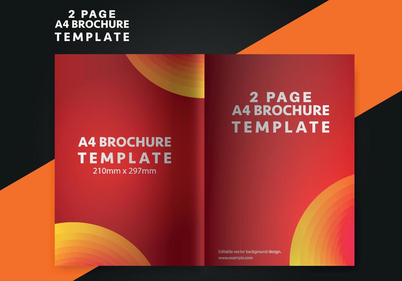 trifold broschyr design. a4 abstrakt företag broschyr mall. kreativ design marknadsföring flygblad mall med text Plats. vektor