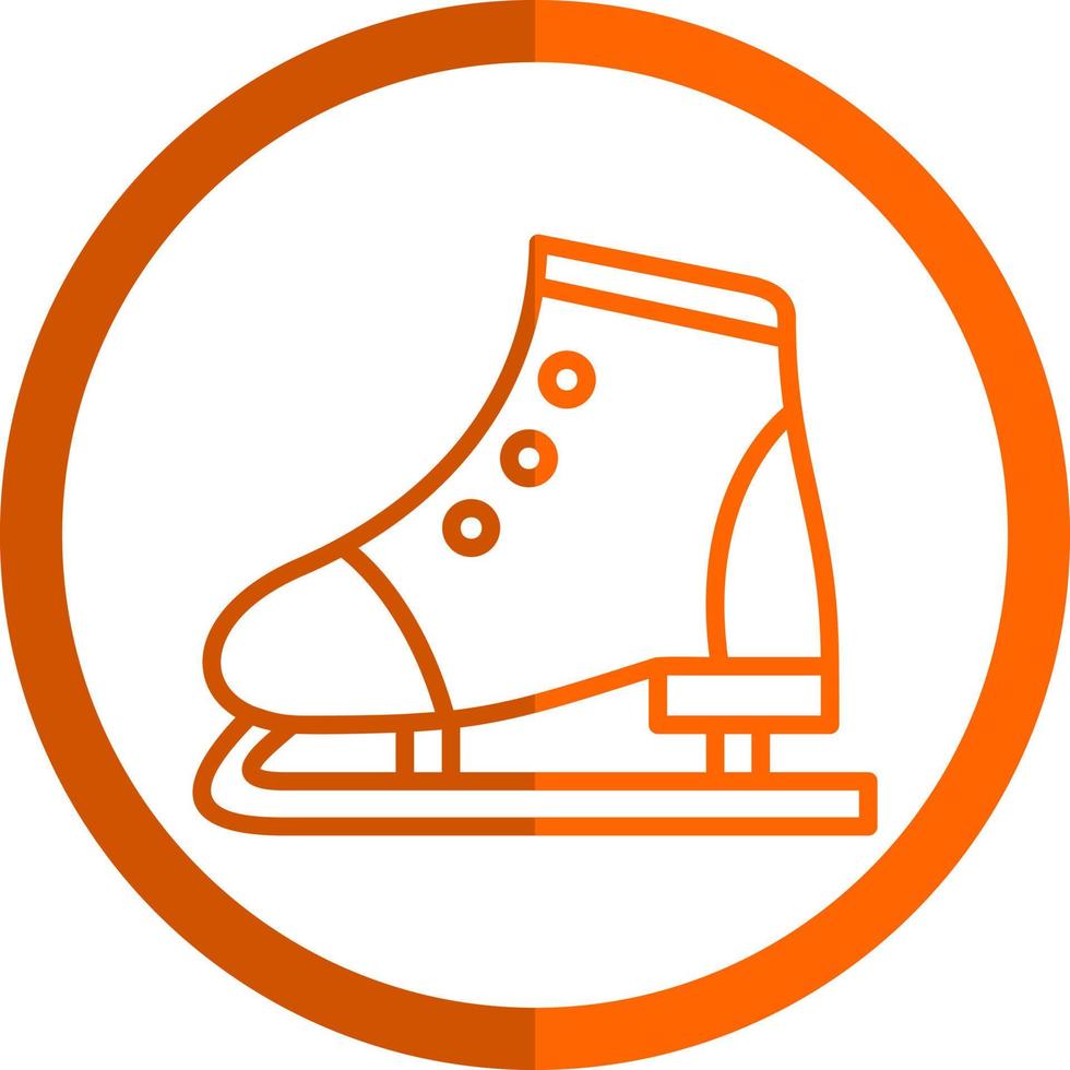 Eiskunstlauf-Vektor-Icon-Design vektor