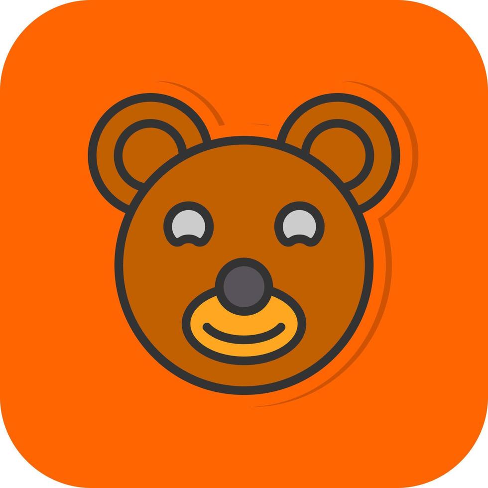 Teddybär-Vektor-Icon-Design vektor