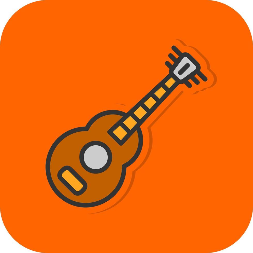 Gitarren-Vektor-Icon-Design vektor