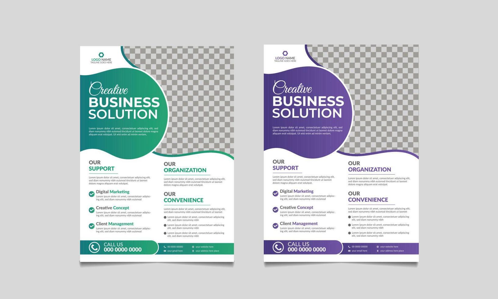 Corporate Business Flyer Poster Broschüre Broschüre Cover Design Design Hintergrund, zwei Farben Schema vektor