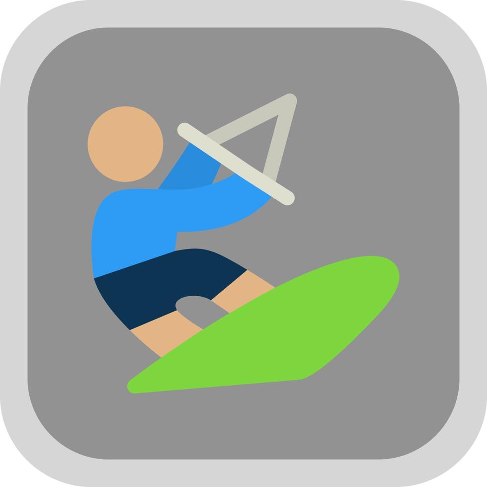 Kitesurf-Vektor-Icon-Design vektor