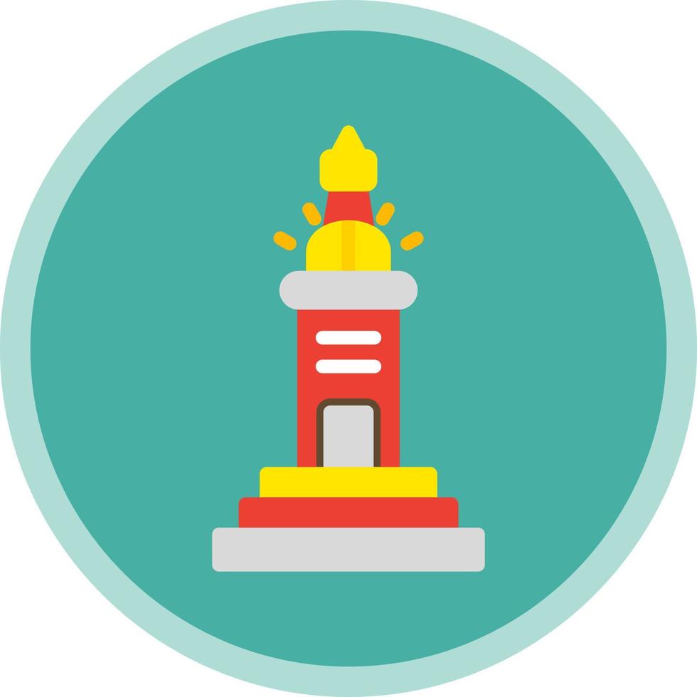 Leuchtturm von Alexandria-Vektor-Icon-Design vektor