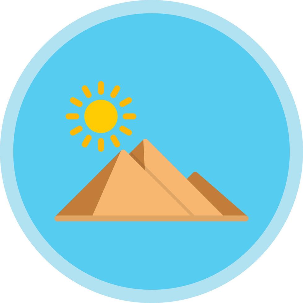 Ägypten-Pyramide-Vektor-Icon-Design vektor