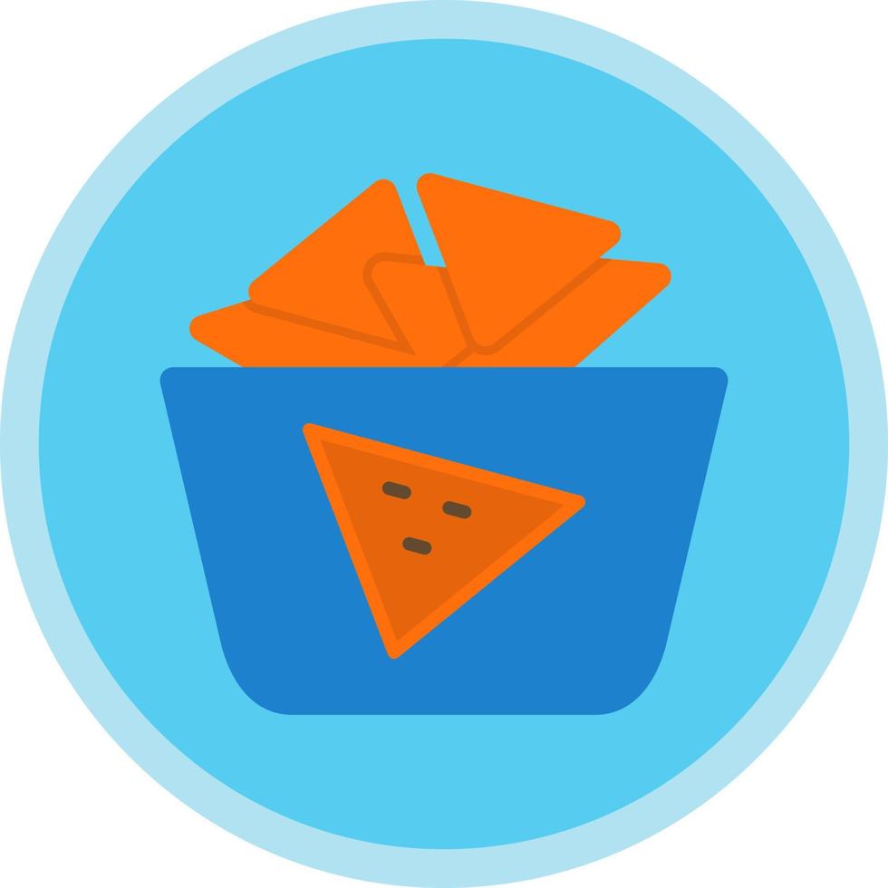 Nachos-Vektor-Icon-Design vektor