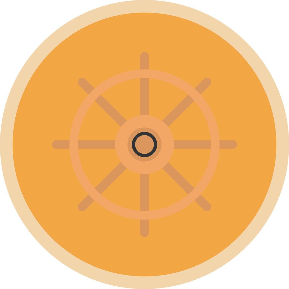 Nautisches Rad-Vektor-Icon-Design vektor