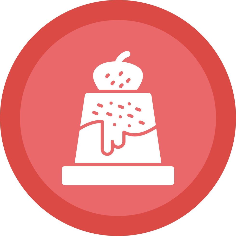 Pudding-Vektor-Icon-Design vektor