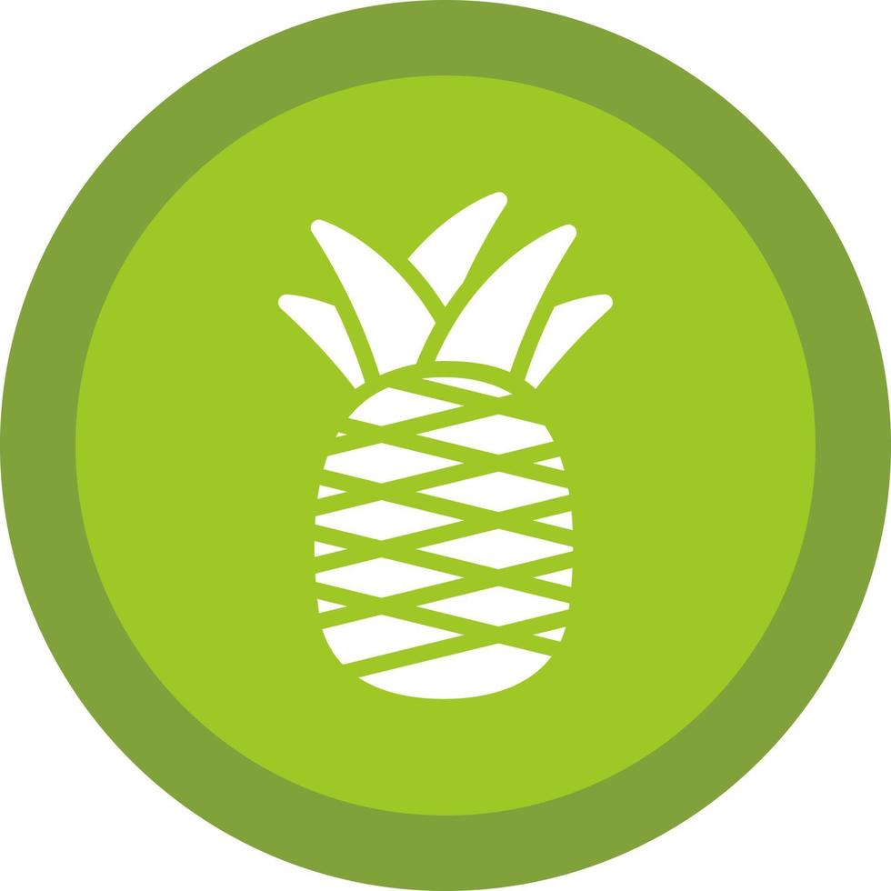 Ananas-Vektor-Icon-Design vektor