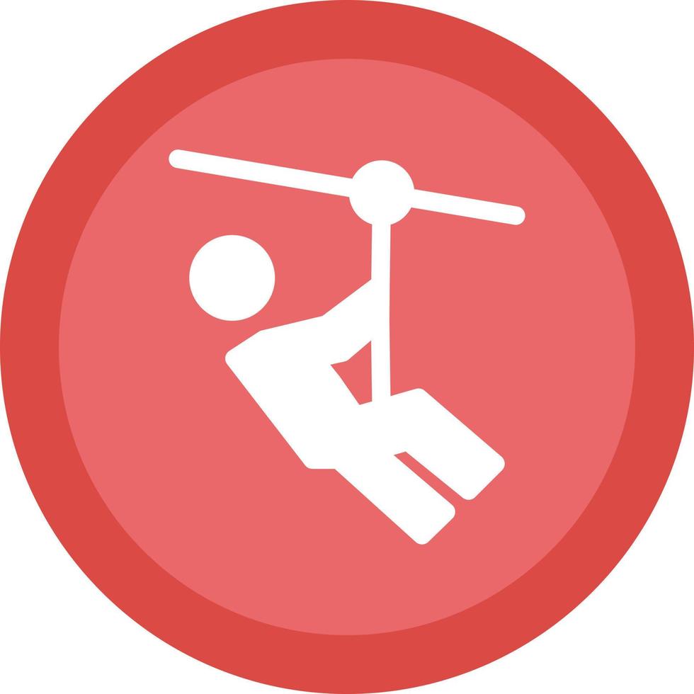 Zipline-Vektor-Icon-Design vektor