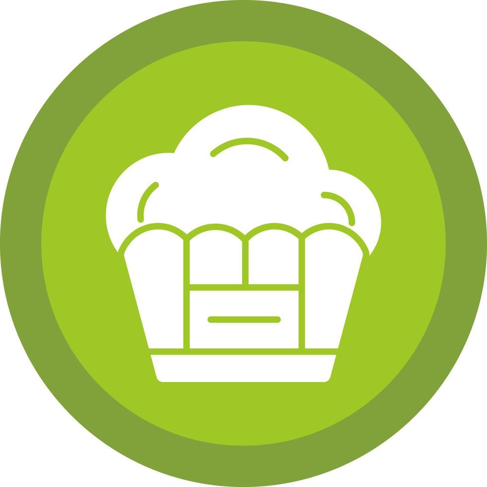 Muffin-Vektor-Icon-Design vektor