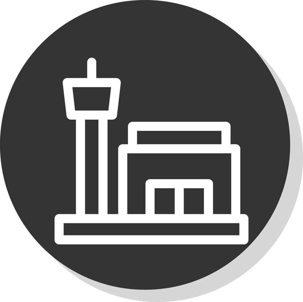 Flughafen-Vektor-Icon-Design vektor