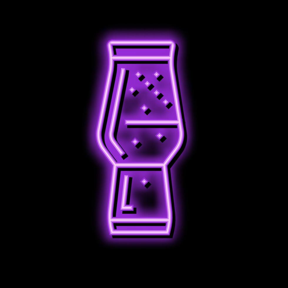 Lagerbier Bier Glas Neon- glühen Symbol Illustration vektor