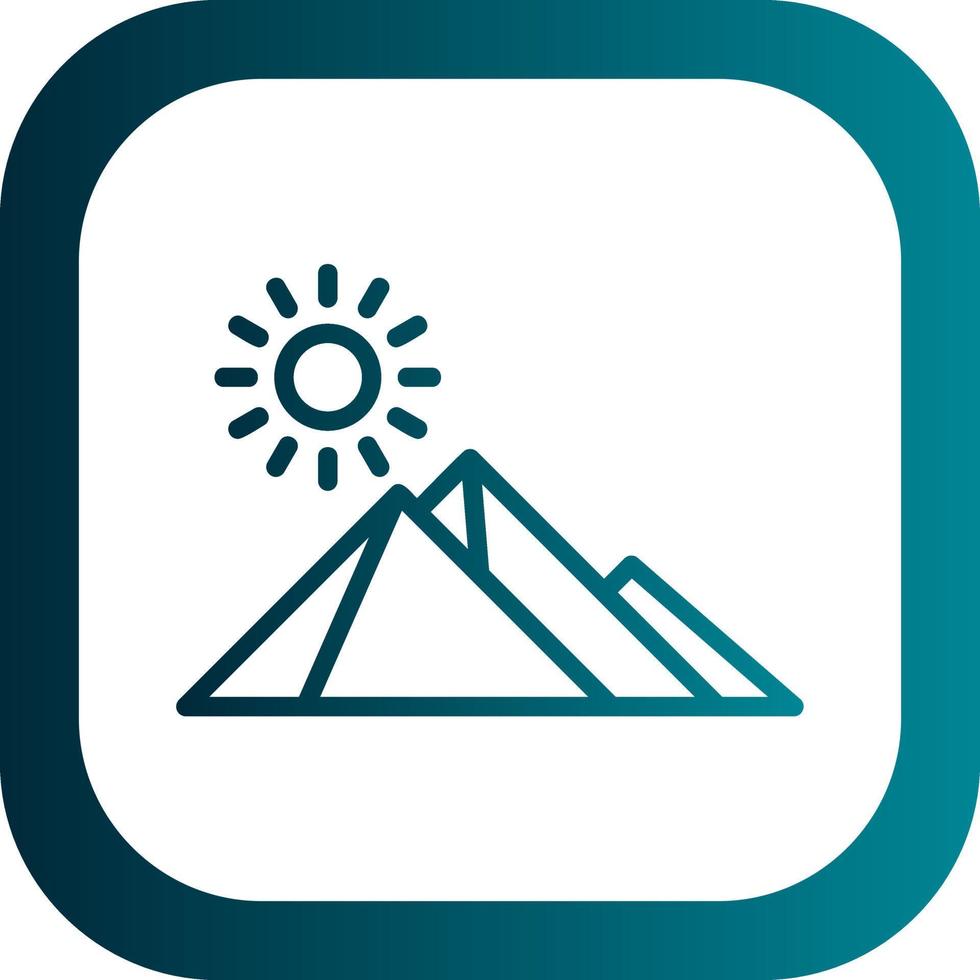 Ägypten-Pyramide-Vektor-Icon-Design vektor