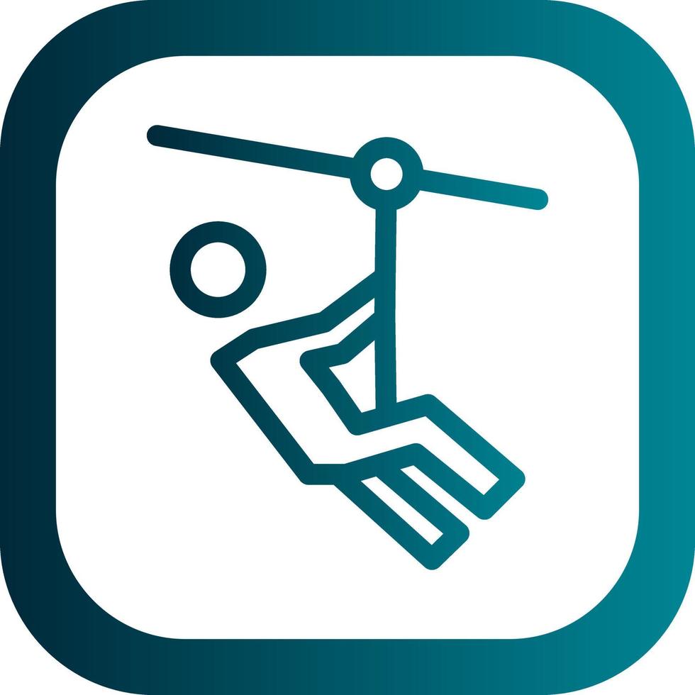 Zipline-Vektor-Icon-Design vektor