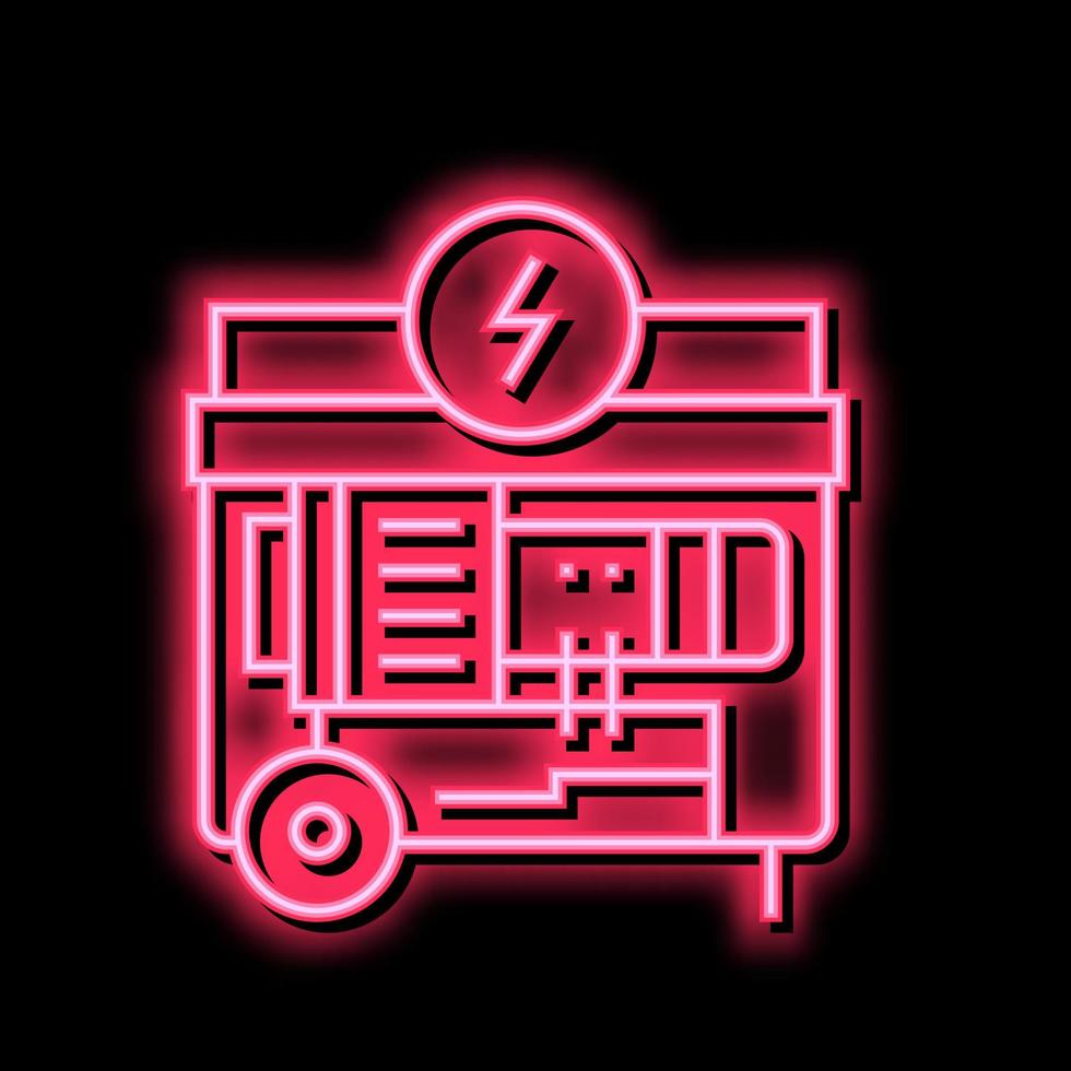 elektrischer Generator Farbsymbol Vektor flache Illustration