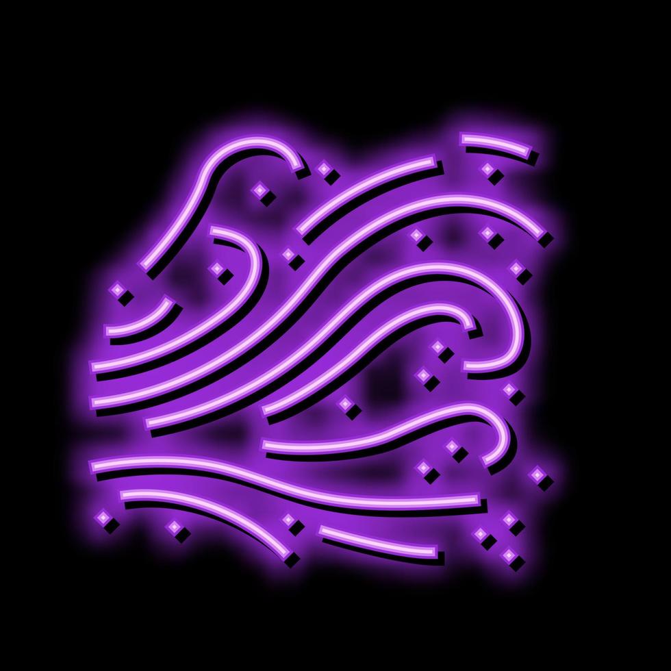 Brise Luft sauber Neon- glühen Symbol Illustration vektor