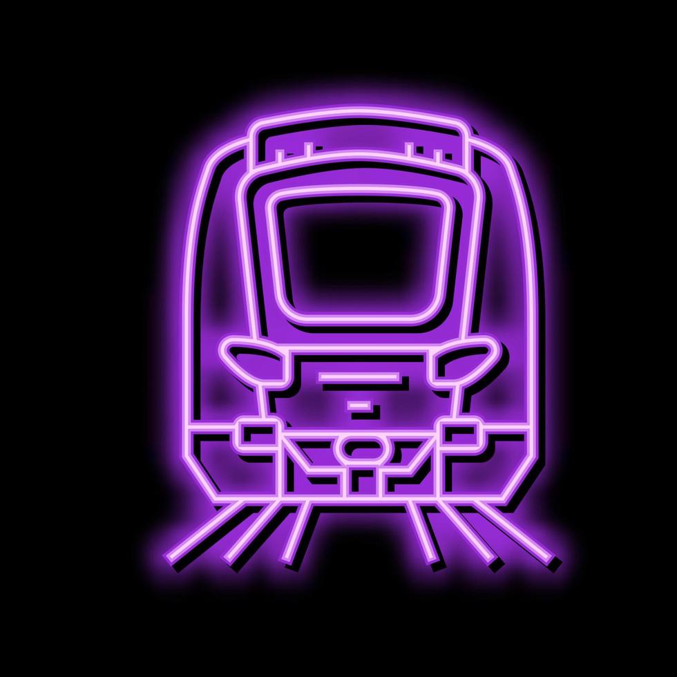 U-Bahn-Transportfahrzeug Farbe Symbol Vektor Illustration