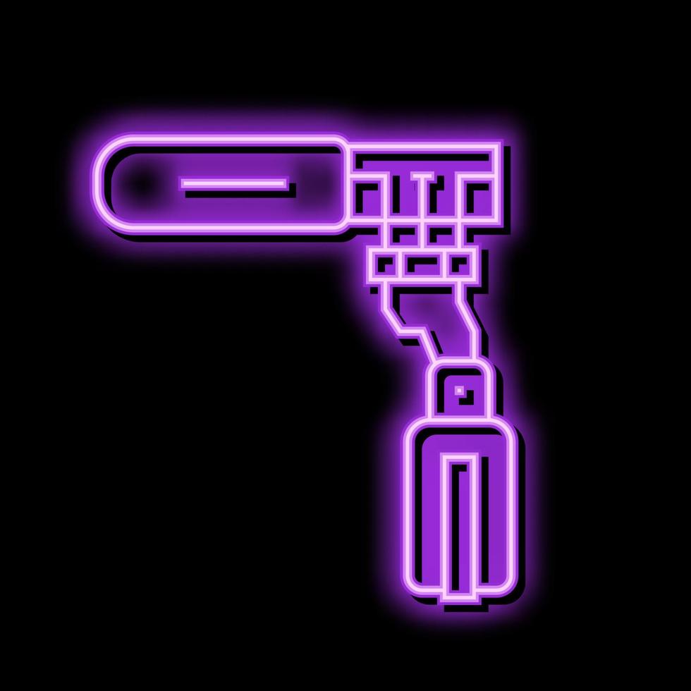 Lautsprecher mic Mikrofon Neon- glühen Symbol Illustration vektor