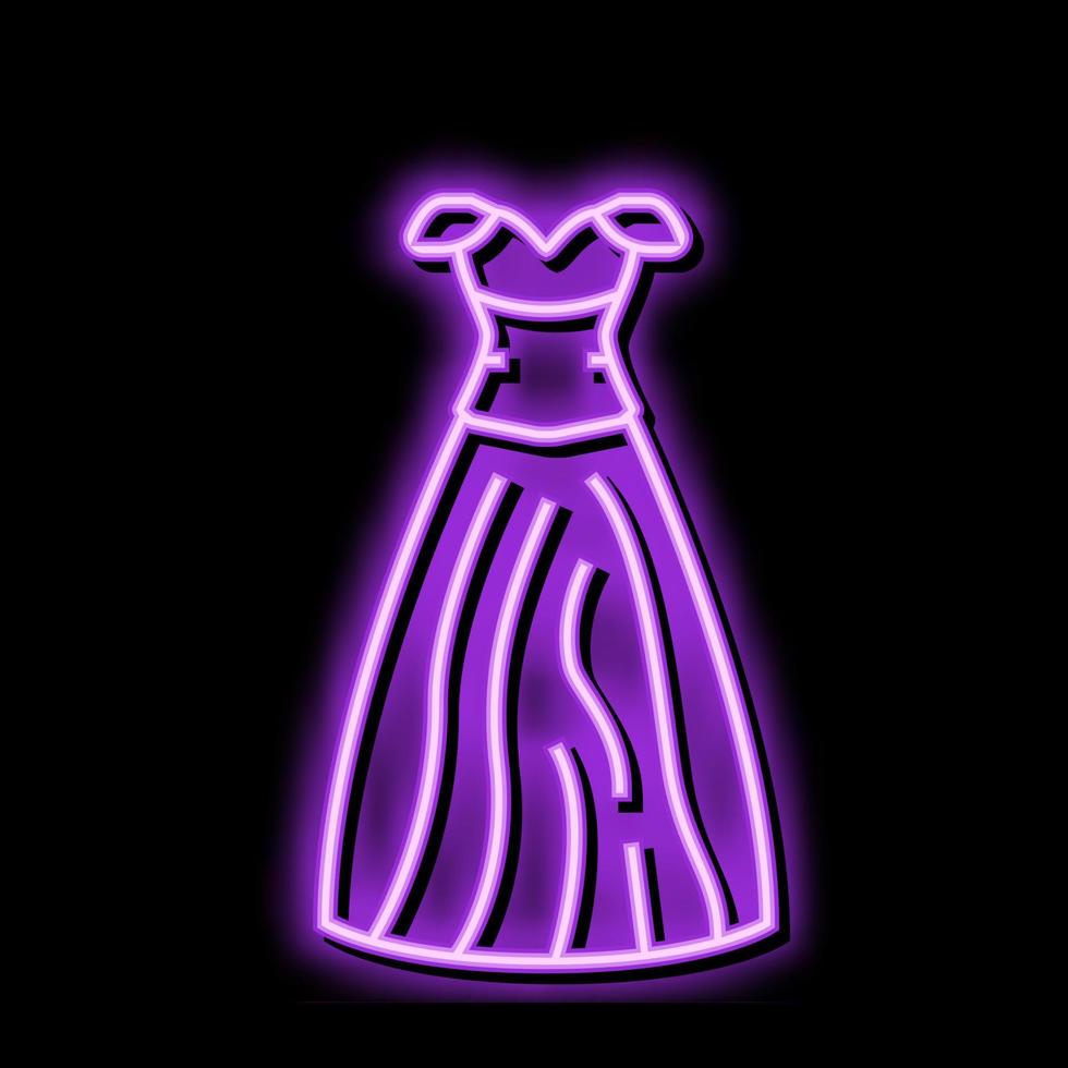 ballkleid brautkleid farbe symbol vektor illustration