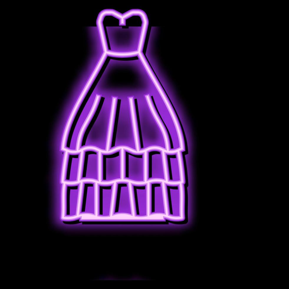 ballkleid hochzeitskleid farbe symbol vektor illustration