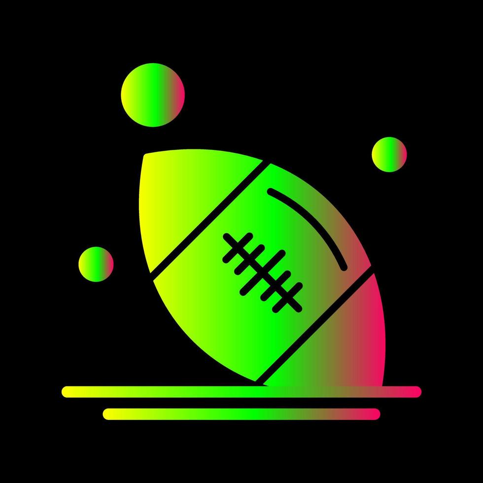 Rugby-Vektor-Symbol vektor