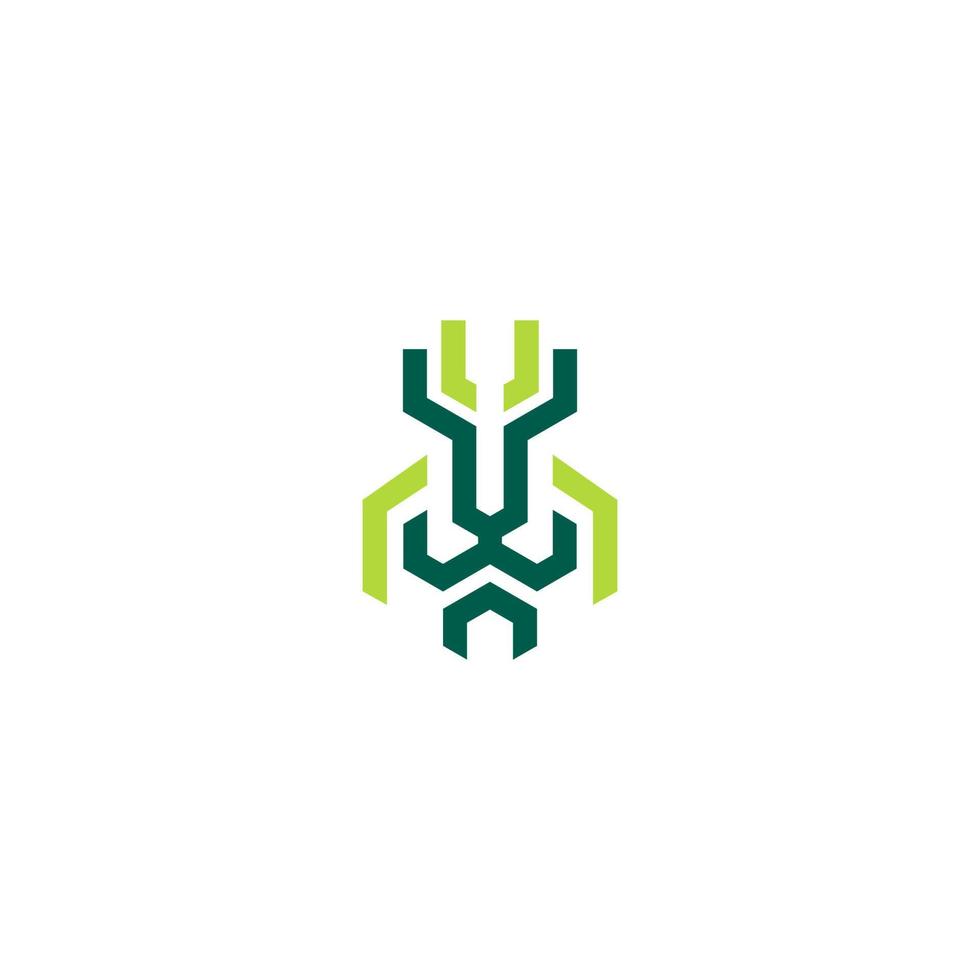 Hirsch abstrakt Linie Logo Design. Hirsch Kopf Logo vektor