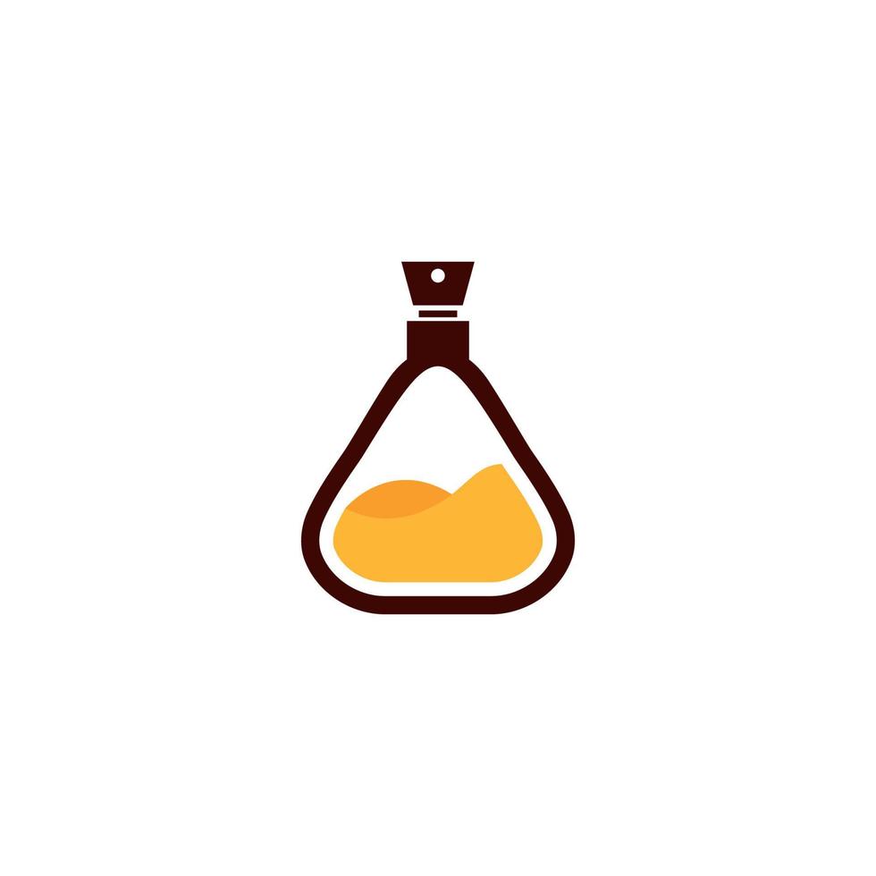 laboratorium flaska vektor illustration. bra för laboratorium annons eller logotyp