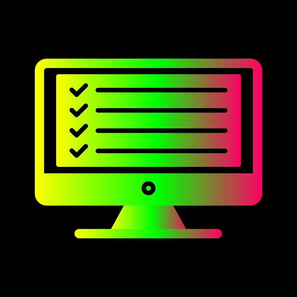 Vektorsymbol für Online-Checkliste vektor