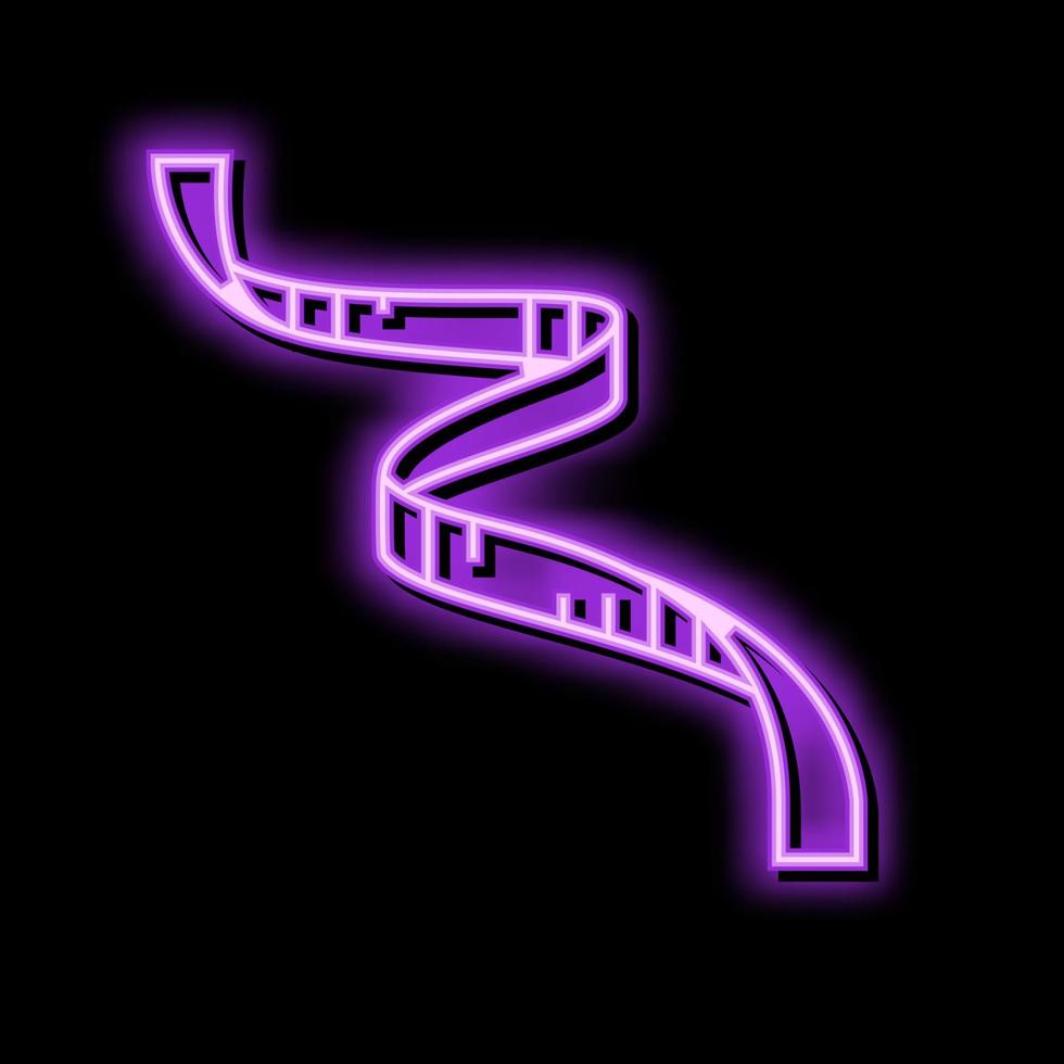band baner design neon glöd ikon illustration vektor