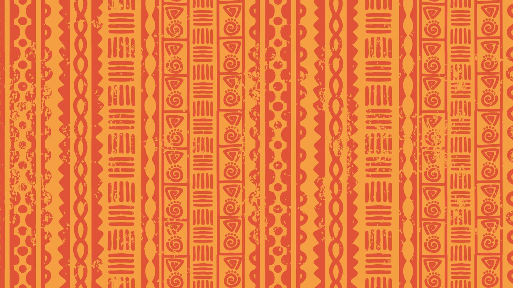 gul etnisk rand sömlös mönster, afrikansk motiv stam- vektor