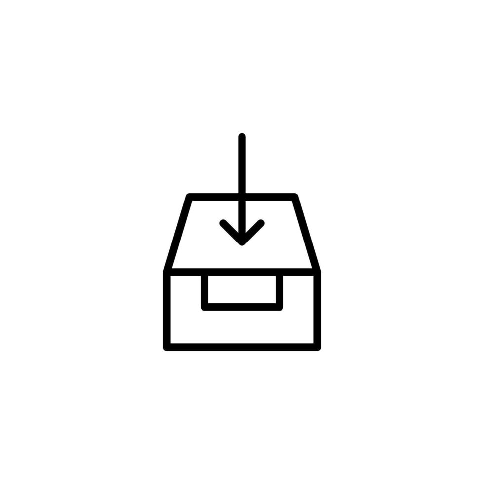 paket ikon med översikt stil vektor