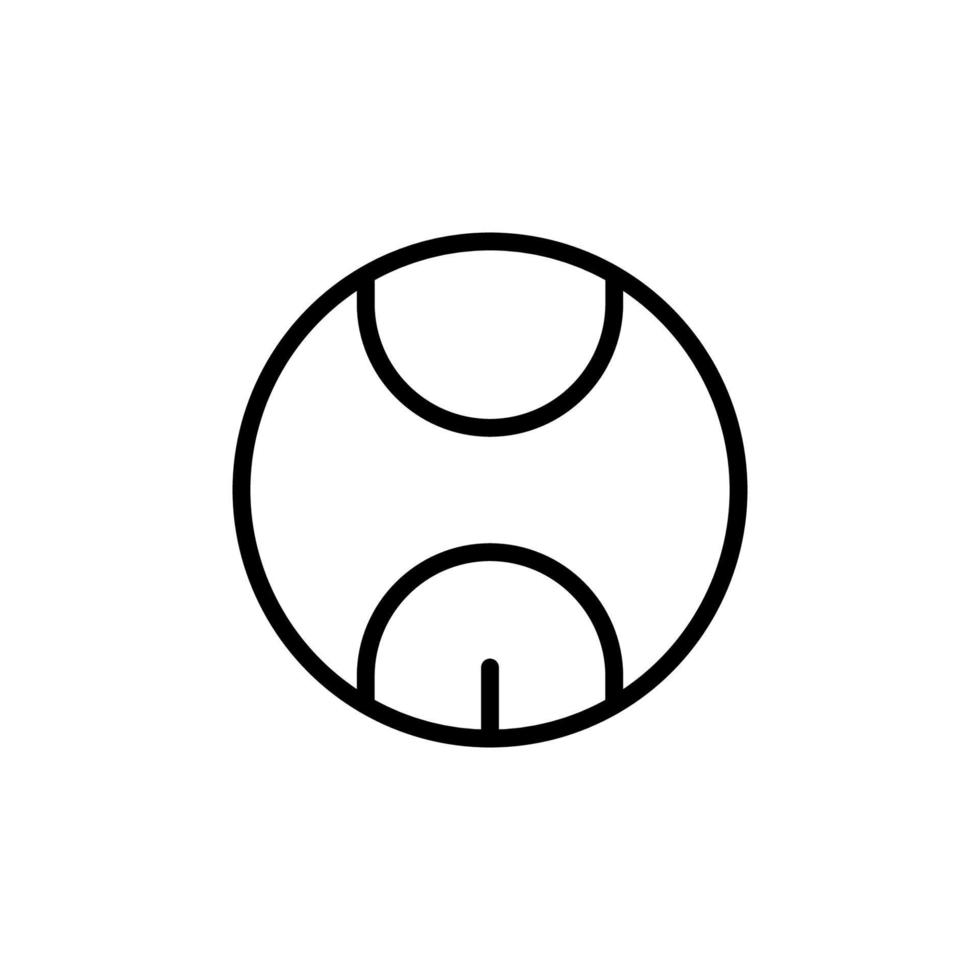 Ball Symbol mit Gliederung Stil vektor