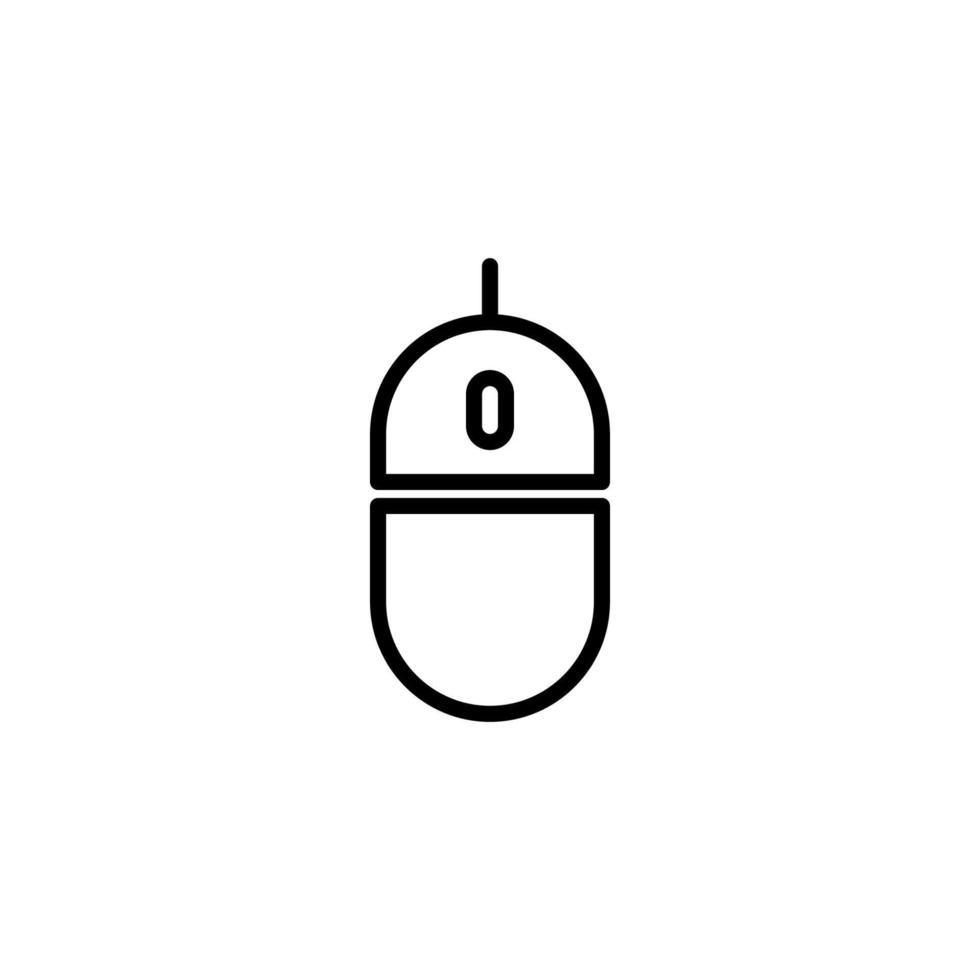 Maus Symbol mit Gliederung Stil vektor