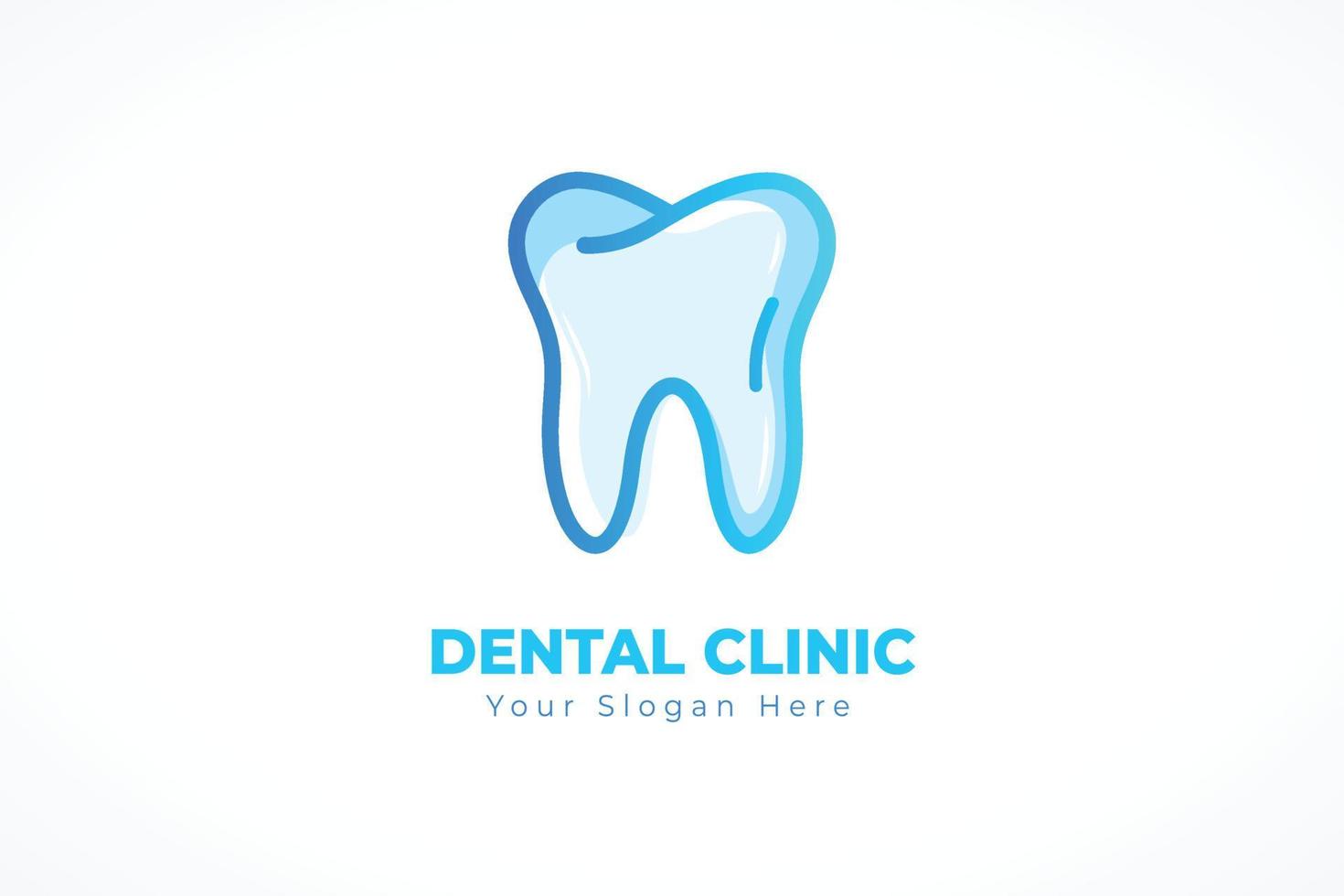 abstrakt Dental Logo zum Dental Klinik vektor