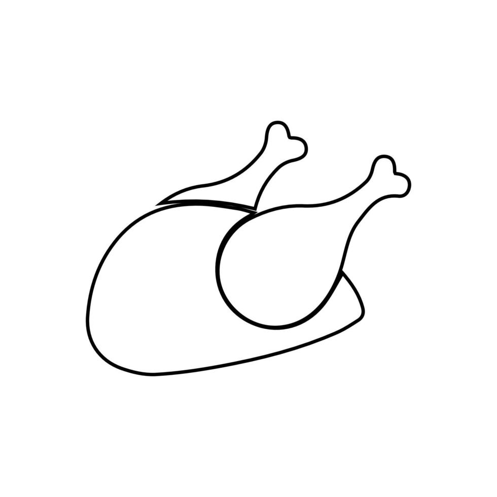 gebraten Hähnchen Bein Karikatur Charakter. braten Hähnchen Bein Maskottchen. Vektor Illustration von ein gebraten Hähnchen Symbol. ganze braten Hähnchen. Bein Geflügel Vektor Emoticon.