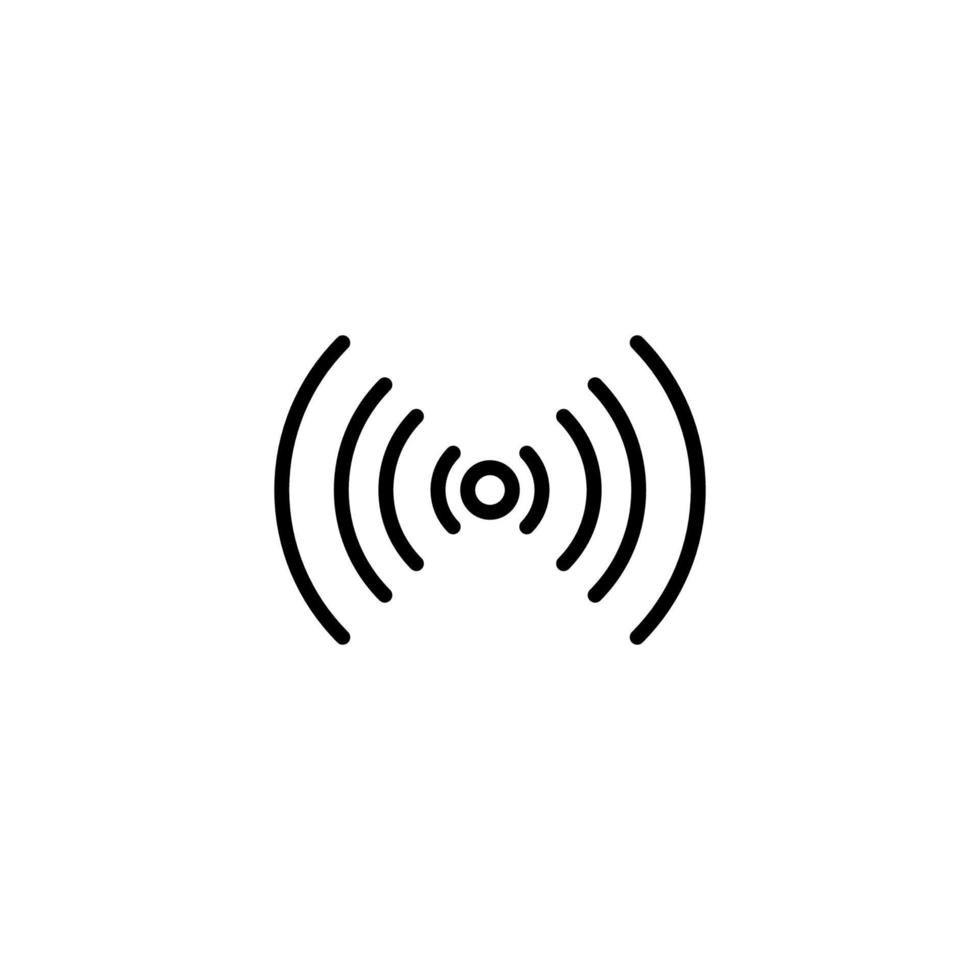 signal ikon med översikt stil vektor