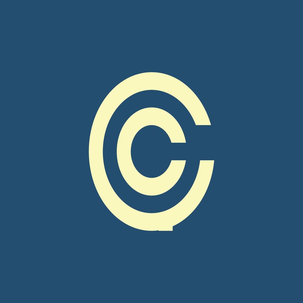 brev c ikon logotyp design element vektor