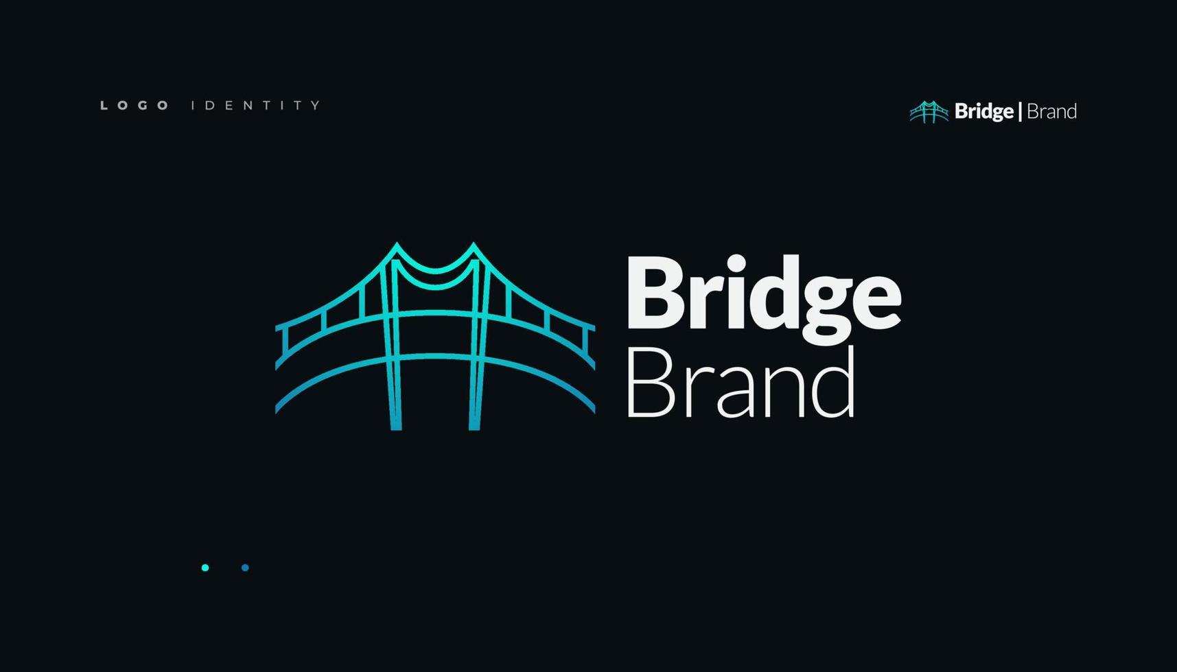 modern bro logotyp kan vara Begagnade som ett ikon eller varumärke för din företag vektor