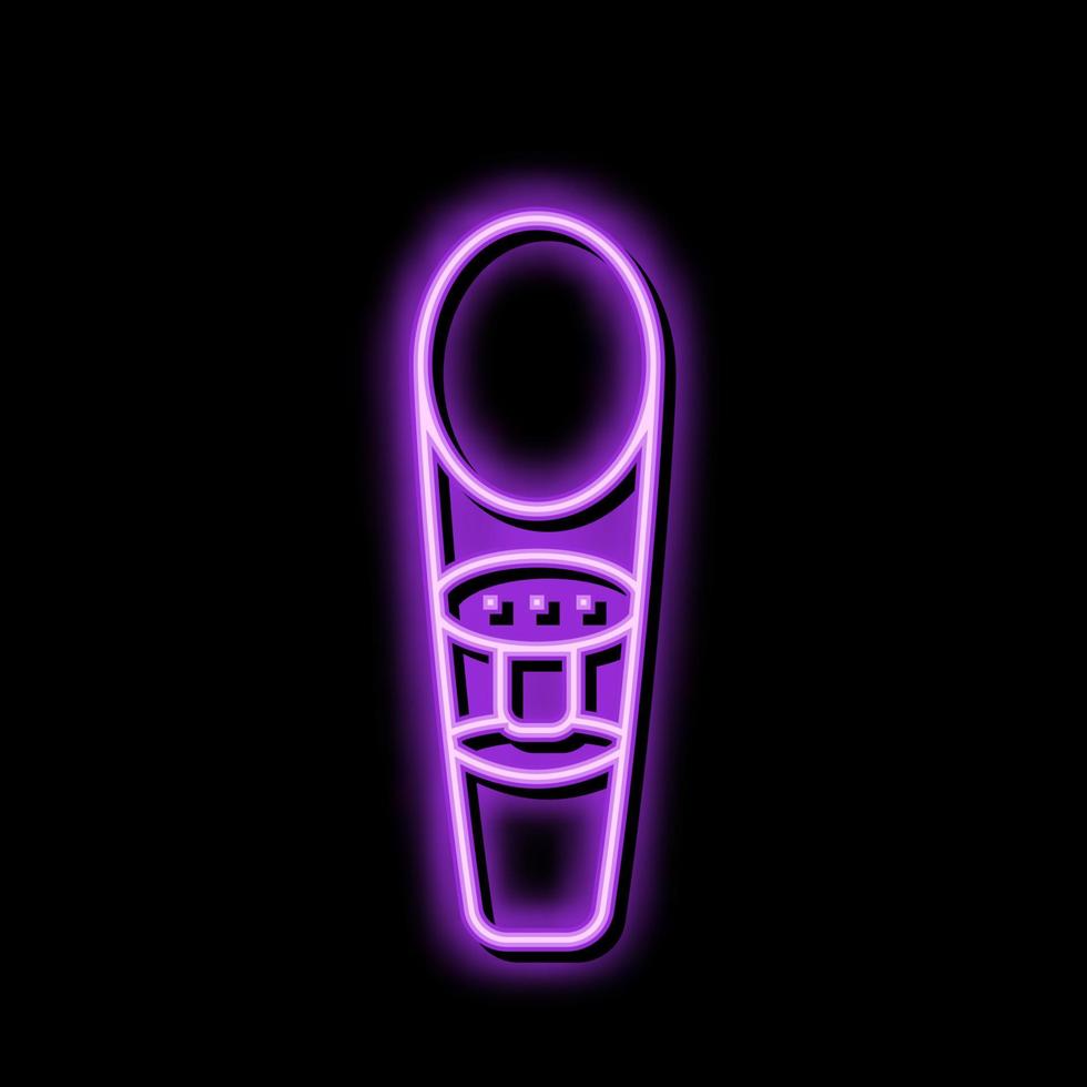 Belüfter Wein Neon- glühen Symbol Illustration vektor